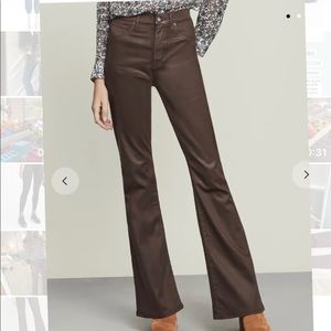Veronica Beard Beverly Coated Jeans